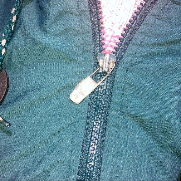 VTG DISNEY STORE XXL Tigger Green Lined Windbreaker Full Zip Hoodie Jacket - Picture 6 of 10